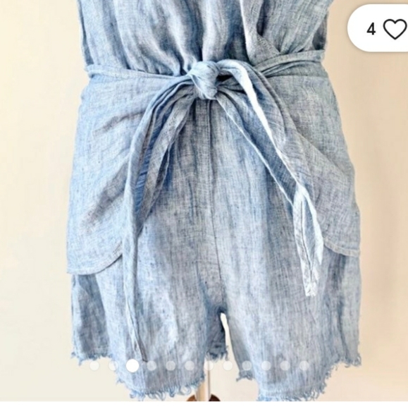 Sanctuary x Anthropology Blue Chambray Romper - Picture 14 of 14